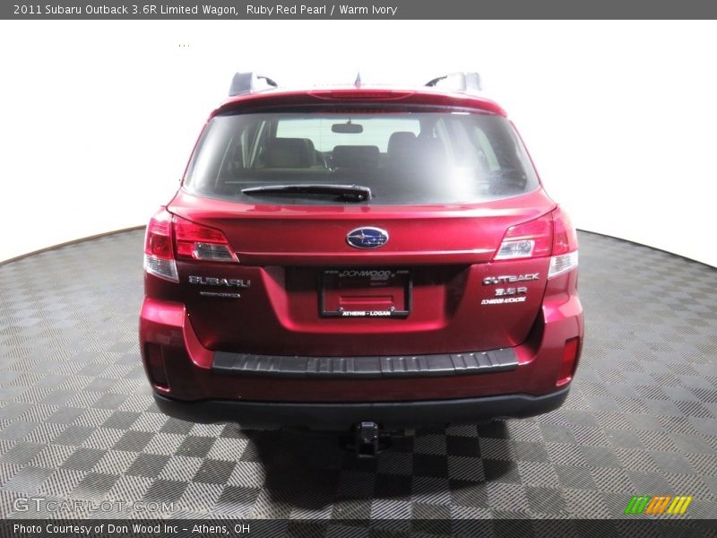 Ruby Red Pearl / Warm Ivory 2011 Subaru Outback 3.6R Limited Wagon