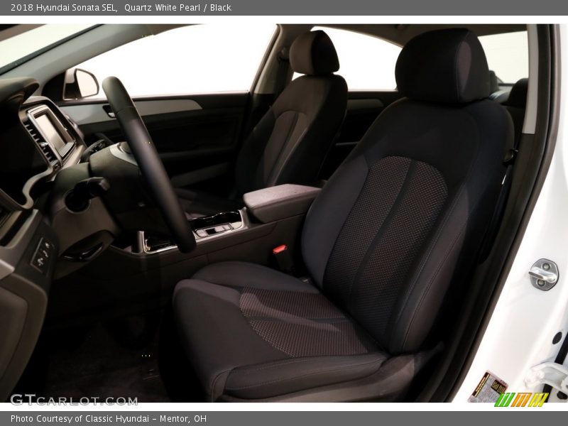 Quartz White Pearl / Black 2018 Hyundai Sonata SEL