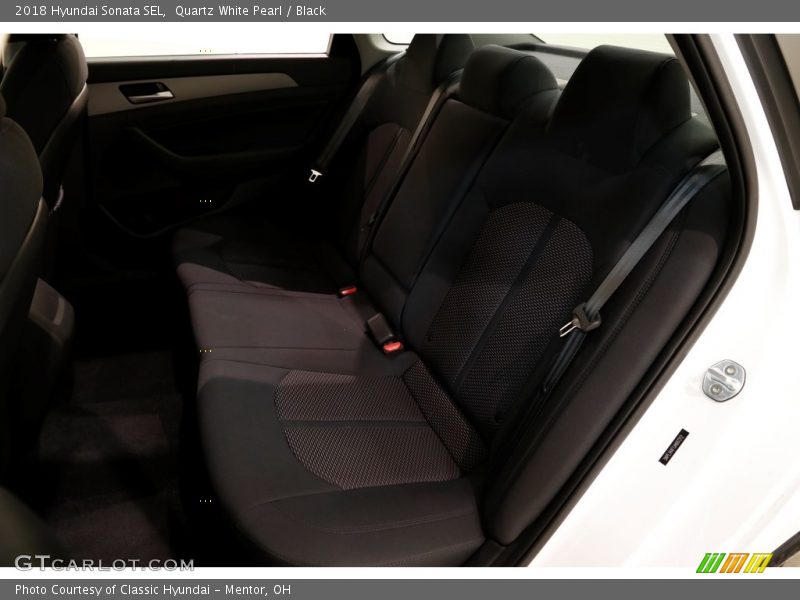 Quartz White Pearl / Black 2018 Hyundai Sonata SEL
