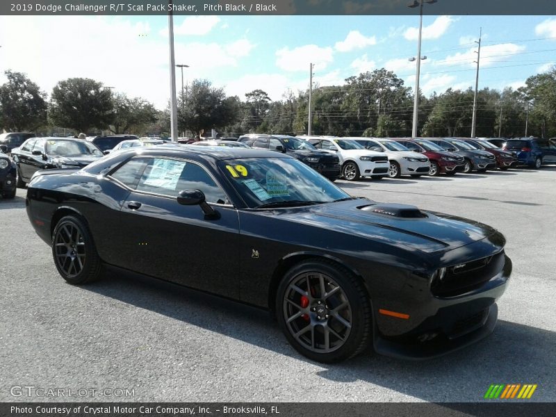 Pitch Black / Black 2019 Dodge Challenger R/T Scat Pack Shaker