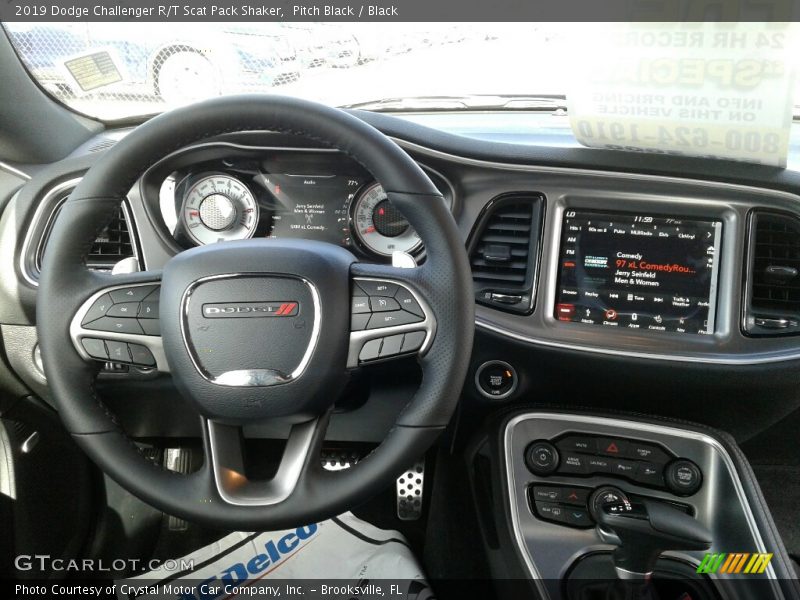 Pitch Black / Black 2019 Dodge Challenger R/T Scat Pack Shaker