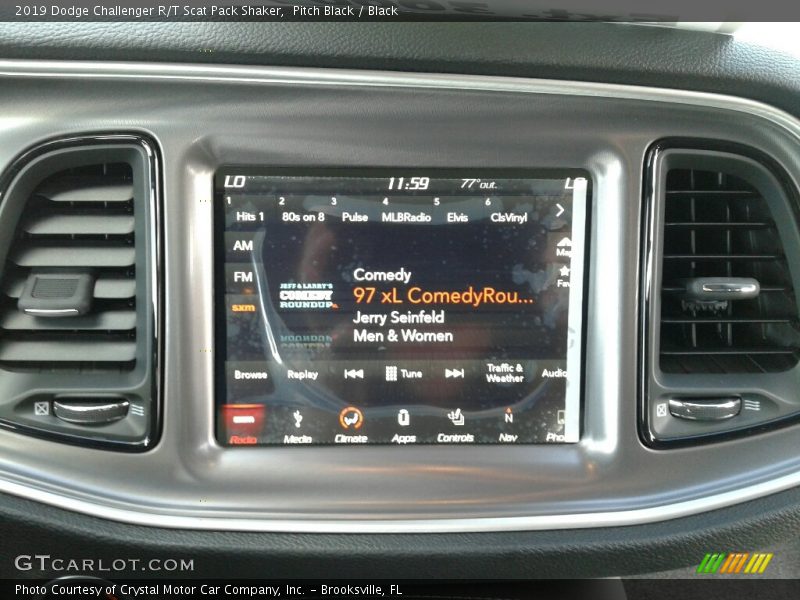 Pitch Black / Black 2019 Dodge Challenger R/T Scat Pack Shaker