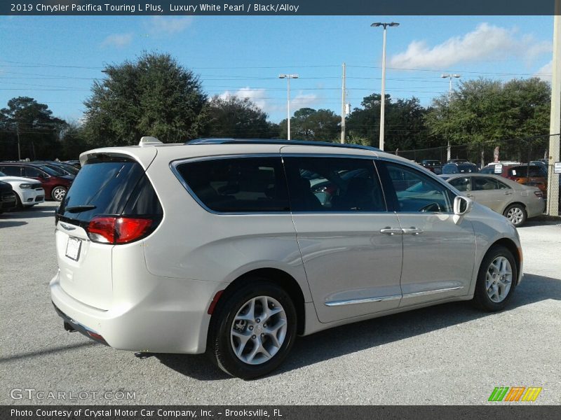 Luxury White Pearl / Black/Alloy 2019 Chrysler Pacifica Touring L Plus