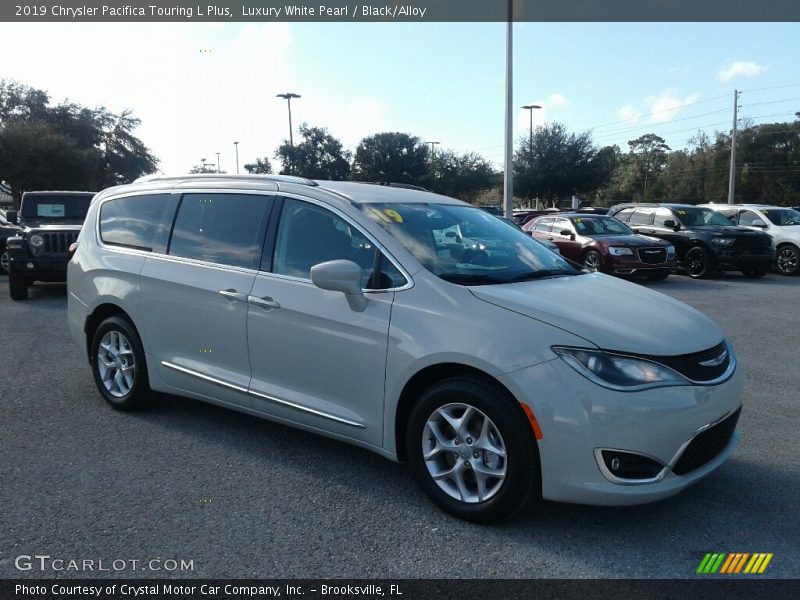 Luxury White Pearl / Black/Alloy 2019 Chrysler Pacifica Touring L Plus