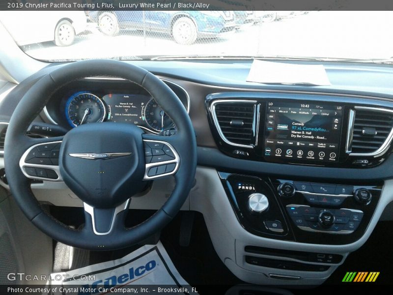 Luxury White Pearl / Black/Alloy 2019 Chrysler Pacifica Touring L Plus