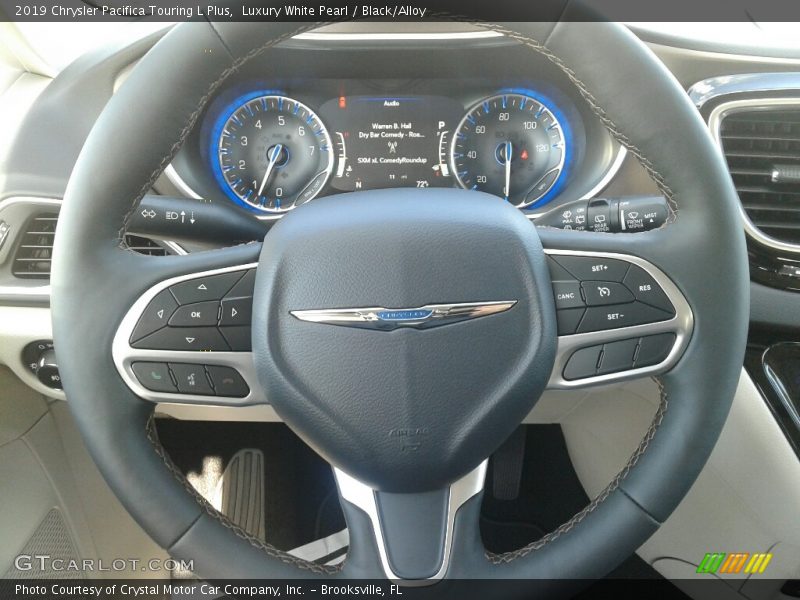 Luxury White Pearl / Black/Alloy 2019 Chrysler Pacifica Touring L Plus