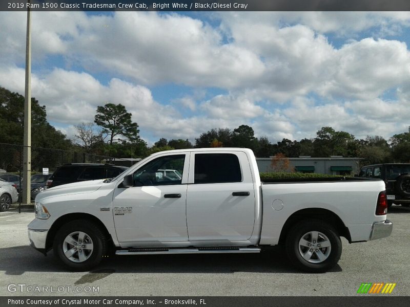 Bright White / Black/Diesel Gray 2019 Ram 1500 Classic Tradesman Crew Cab