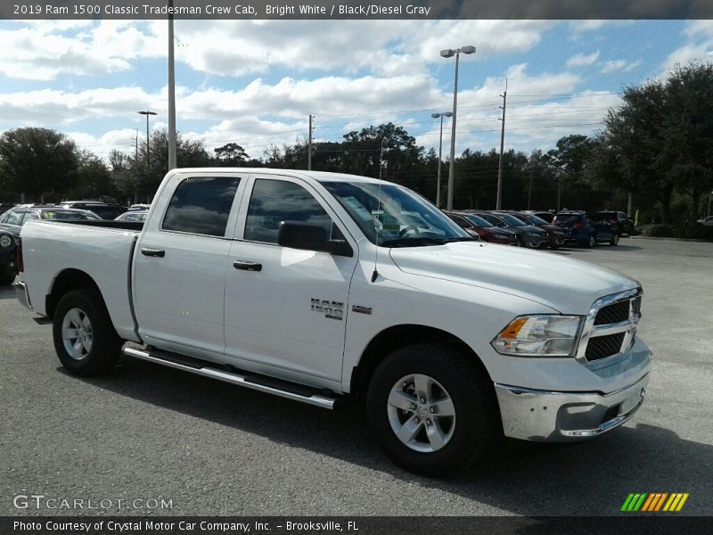 Bright White / Black/Diesel Gray 2019 Ram 1500 Classic Tradesman Crew Cab