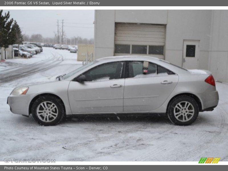 Liquid Silver Metallic / Ebony 2006 Pontiac G6 V6 Sedan