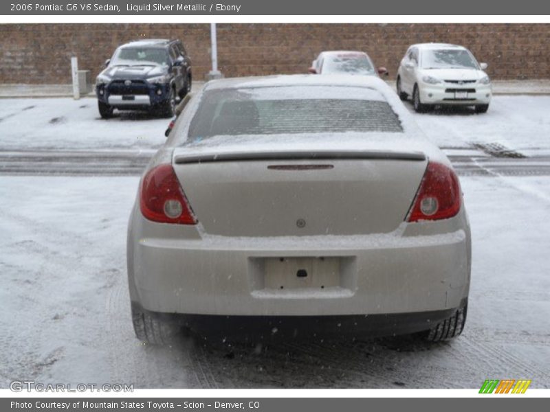 Liquid Silver Metallic / Ebony 2006 Pontiac G6 V6 Sedan