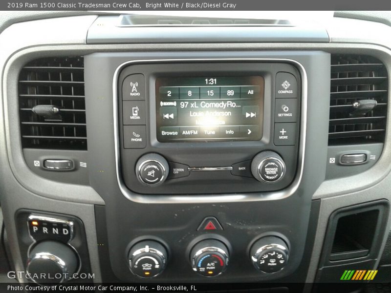 Bright White / Black/Diesel Gray 2019 Ram 1500 Classic Tradesman Crew Cab