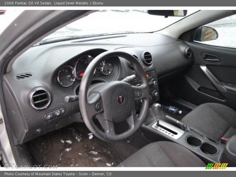 Liquid Silver Metallic / Ebony 2006 Pontiac G6 V6 Sedan