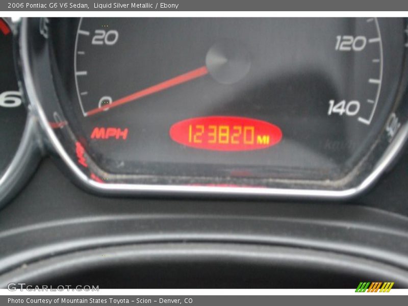 Liquid Silver Metallic / Ebony 2006 Pontiac G6 V6 Sedan