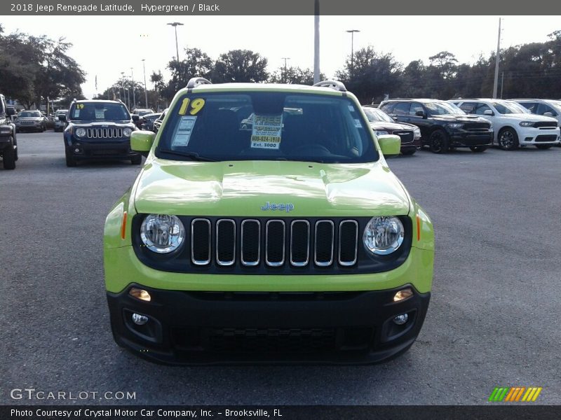 Hypergreen / Black 2018 Jeep Renegade Latitude