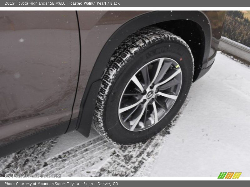 Toasted Walnut Pearl / Black 2019 Toyota Highlander SE AWD