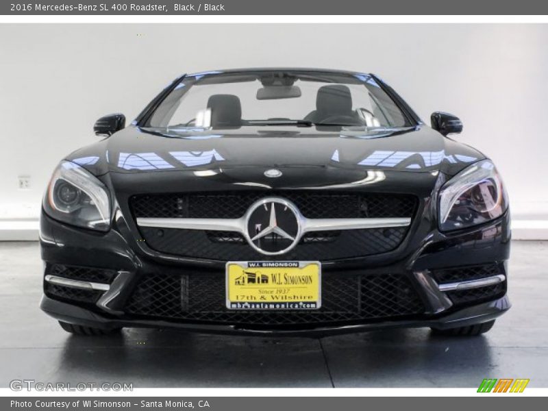 Black / Black 2016 Mercedes-Benz SL 400 Roadster