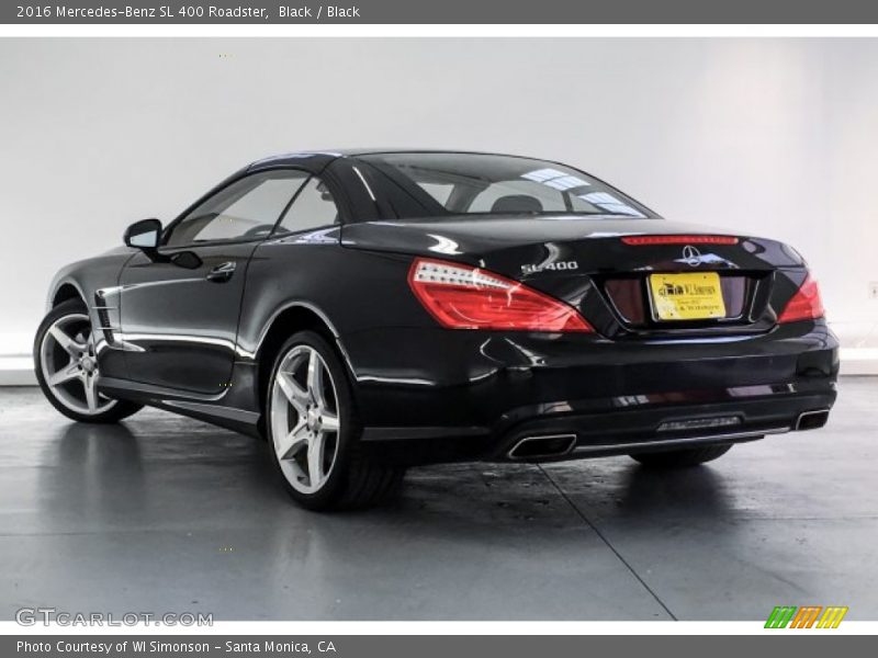 Black / Black 2016 Mercedes-Benz SL 400 Roadster