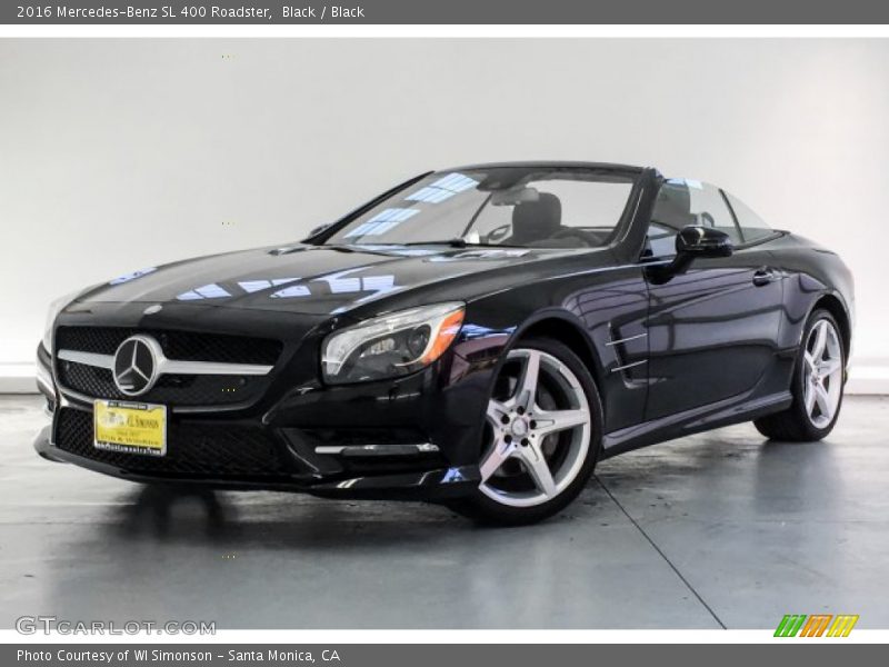 Black / Black 2016 Mercedes-Benz SL 400 Roadster
