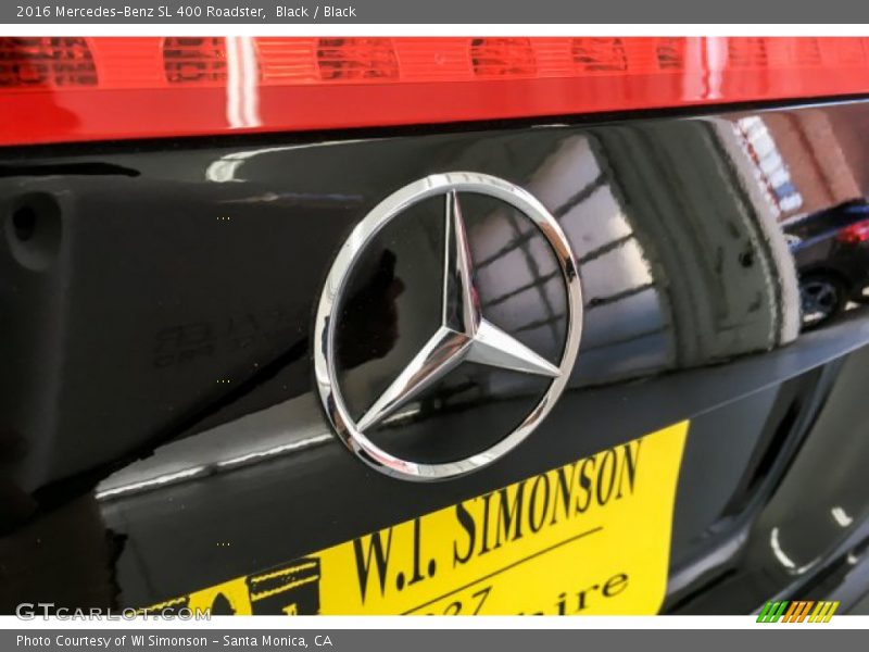 Black / Black 2016 Mercedes-Benz SL 400 Roadster