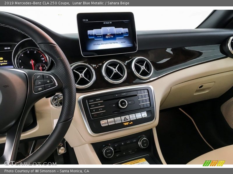 Lunar Blue Metallic / Sahara Beige 2019 Mercedes-Benz CLA 250 Coupe