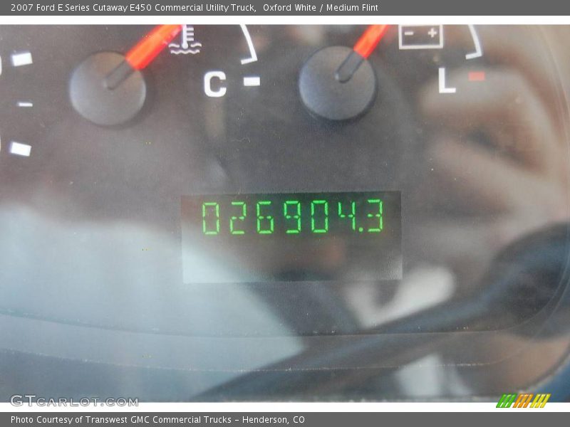 Oxford White / Medium Flint 2007 Ford E Series Cutaway E450 Commercial Utility Truck