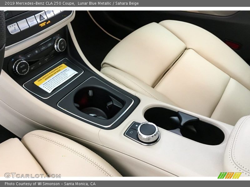 Lunar Blue Metallic / Sahara Beige 2019 Mercedes-Benz CLA 250 Coupe