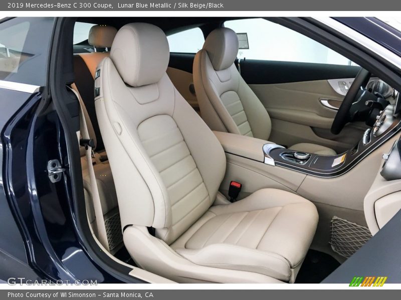 Lunar Blue Metallic / Silk Beige/Black 2019 Mercedes-Benz C 300 Coupe