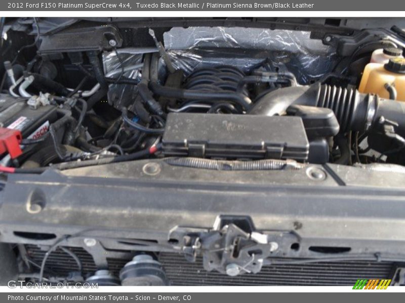 Tuxedo Black Metallic / Platinum Sienna Brown/Black Leather 2012 Ford F150 Platinum SuperCrew 4x4