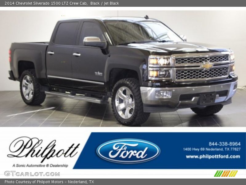 Black / Jet Black 2014 Chevrolet Silverado 1500 LTZ Crew Cab