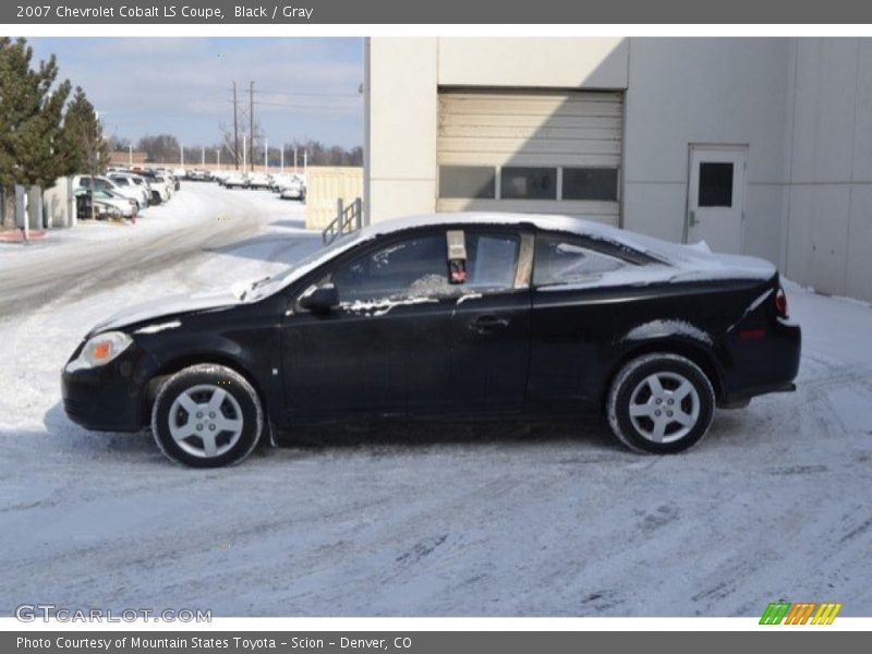 Black / Gray 2007 Chevrolet Cobalt LS Coupe