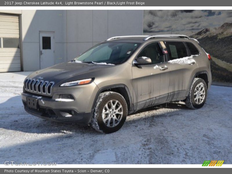 Light Brownstone Pearl / Black/Light Frost Beige 2017 Jeep Cherokee Latitude 4x4