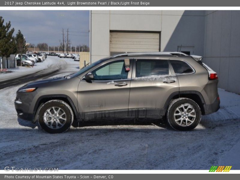 Light Brownstone Pearl / Black/Light Frost Beige 2017 Jeep Cherokee Latitude 4x4