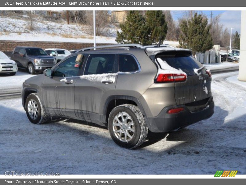 Light Brownstone Pearl / Black/Light Frost Beige 2017 Jeep Cherokee Latitude 4x4