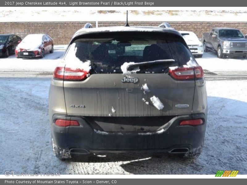 Light Brownstone Pearl / Black/Light Frost Beige 2017 Jeep Cherokee Latitude 4x4