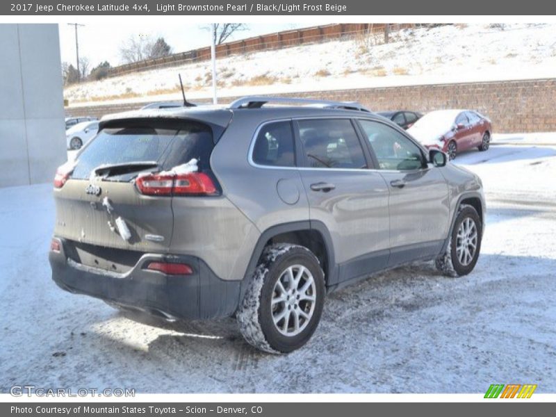 Light Brownstone Pearl / Black/Light Frost Beige 2017 Jeep Cherokee Latitude 4x4