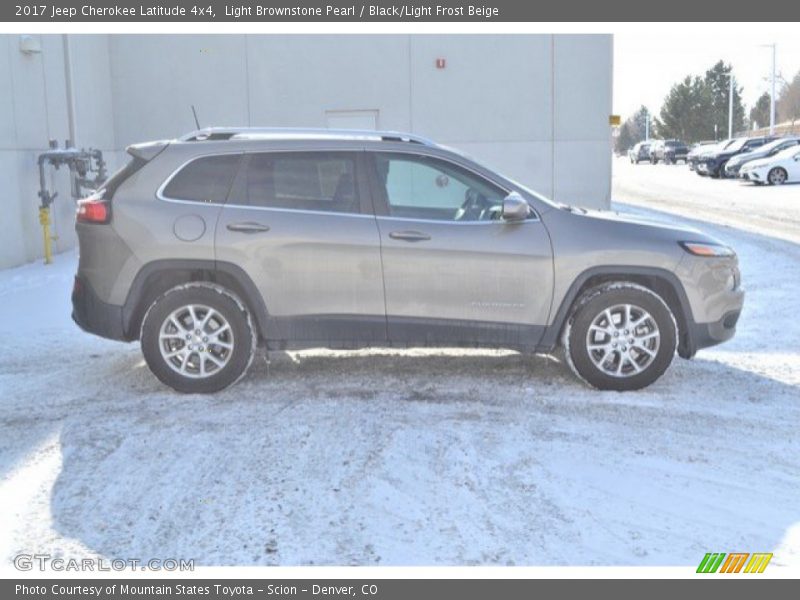 Light Brownstone Pearl / Black/Light Frost Beige 2017 Jeep Cherokee Latitude 4x4