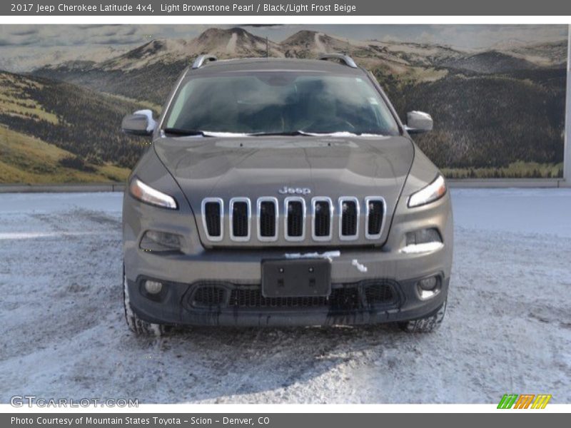 Light Brownstone Pearl / Black/Light Frost Beige 2017 Jeep Cherokee Latitude 4x4