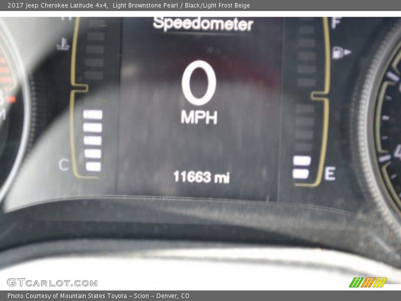 Light Brownstone Pearl / Black/Light Frost Beige 2017 Jeep Cherokee Latitude 4x4