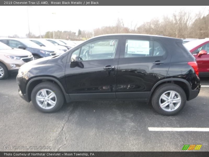 Mosaic Black Metallic / Jet Black 2019 Chevrolet Trax LS AWD