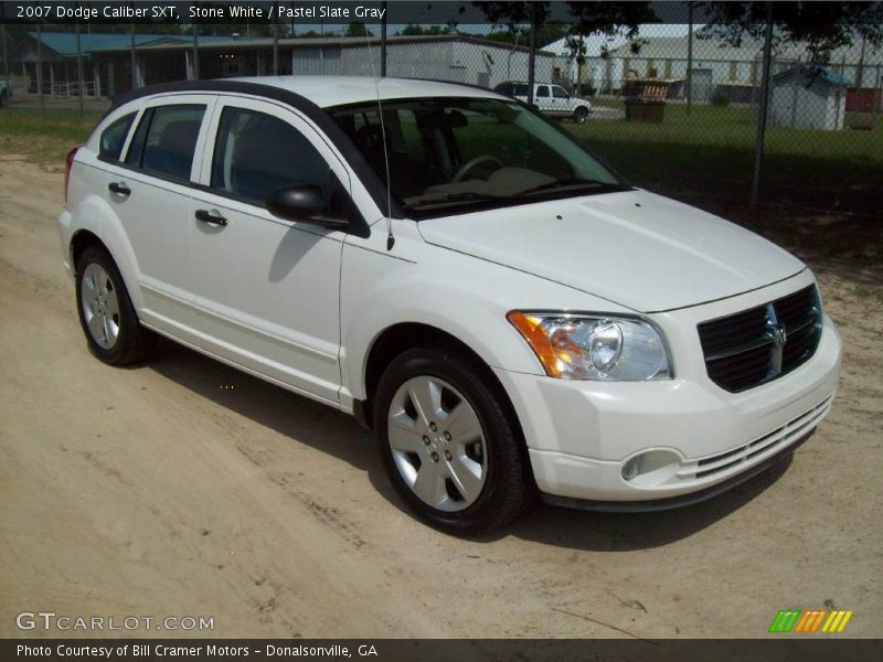 Stone White / Pastel Slate Gray 2007 Dodge Caliber SXT