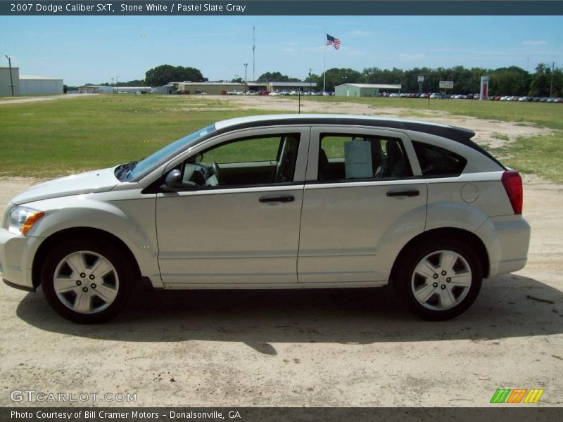 Stone White / Pastel Slate Gray 2007 Dodge Caliber SXT