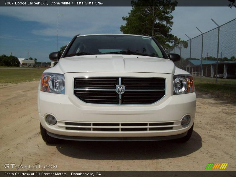 Stone White / Pastel Slate Gray 2007 Dodge Caliber SXT