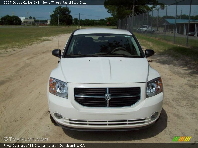 Stone White / Pastel Slate Gray 2007 Dodge Caliber SXT