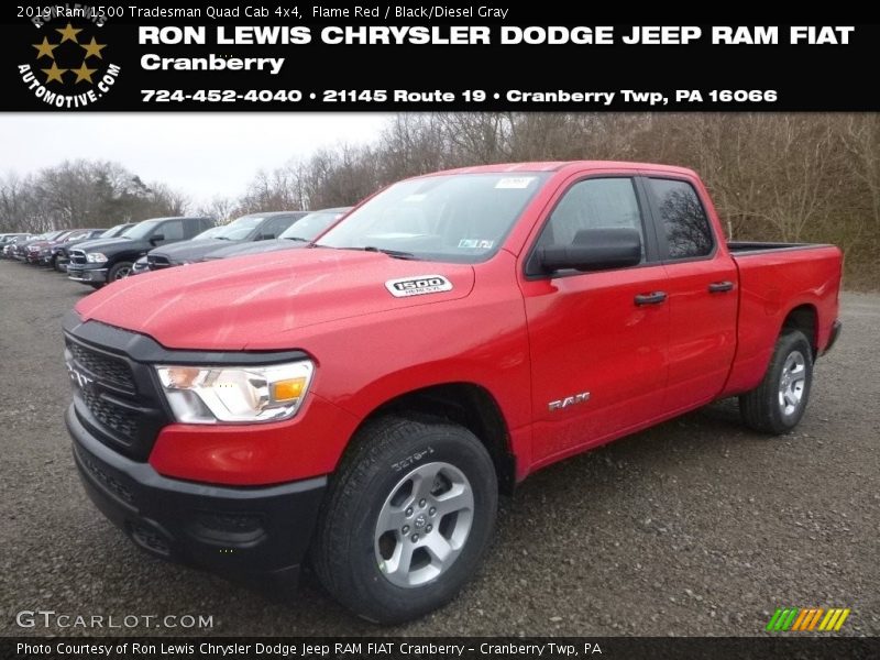 Flame Red / Black/Diesel Gray 2019 Ram 1500 Tradesman Quad Cab 4x4