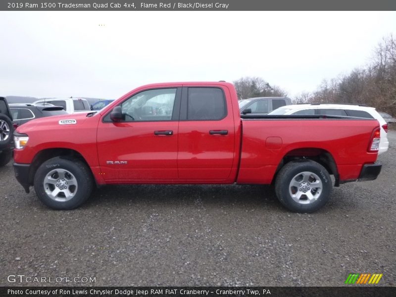 Flame Red / Black/Diesel Gray 2019 Ram 1500 Tradesman Quad Cab 4x4