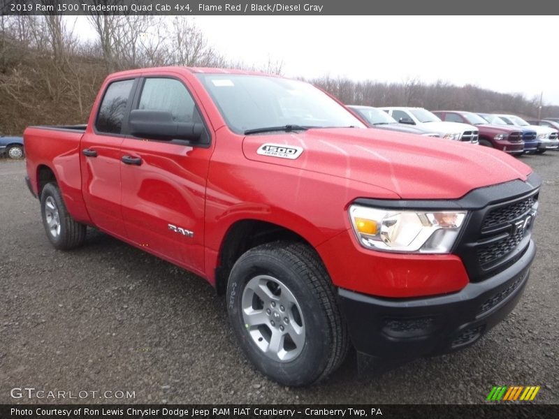 Flame Red / Black/Diesel Gray 2019 Ram 1500 Tradesman Quad Cab 4x4