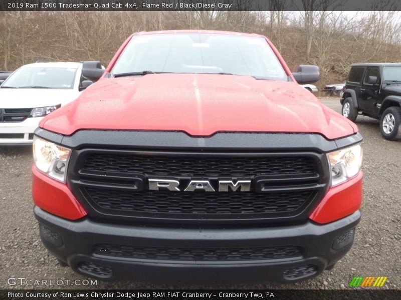 Flame Red / Black/Diesel Gray 2019 Ram 1500 Tradesman Quad Cab 4x4
