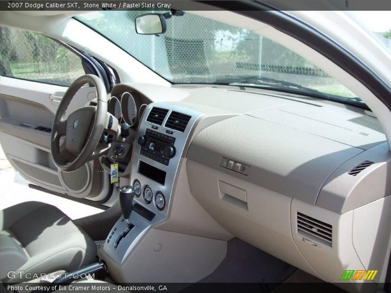 Stone White / Pastel Slate Gray 2007 Dodge Caliber SXT