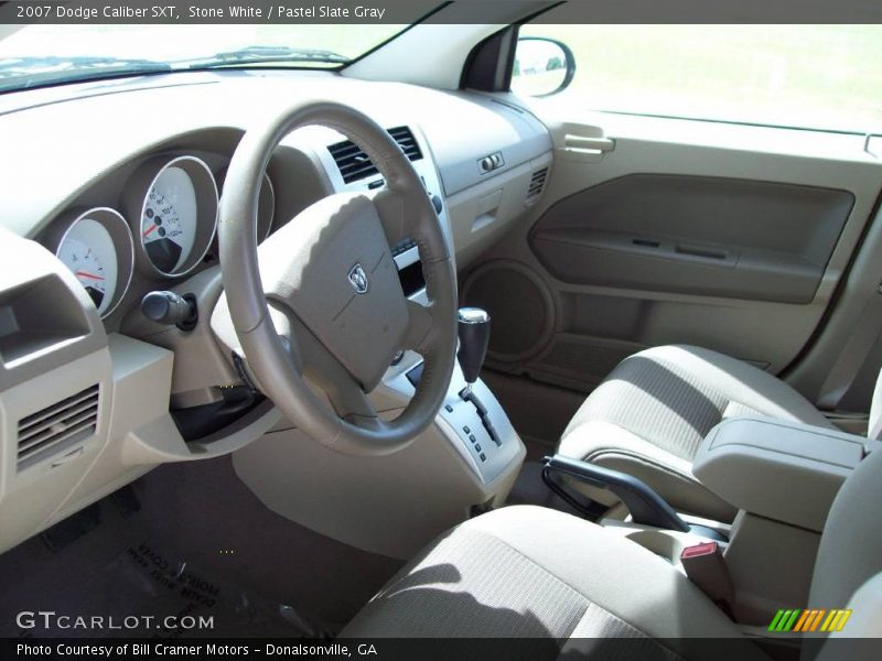 Stone White / Pastel Slate Gray 2007 Dodge Caliber SXT