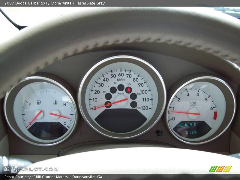 Stone White / Pastel Slate Gray 2007 Dodge Caliber SXT